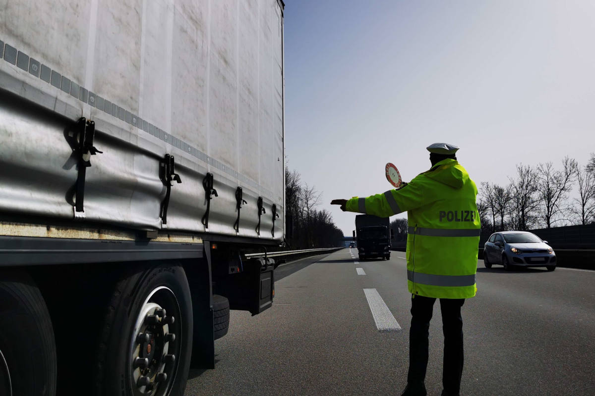 Anhalteposten auf der A61