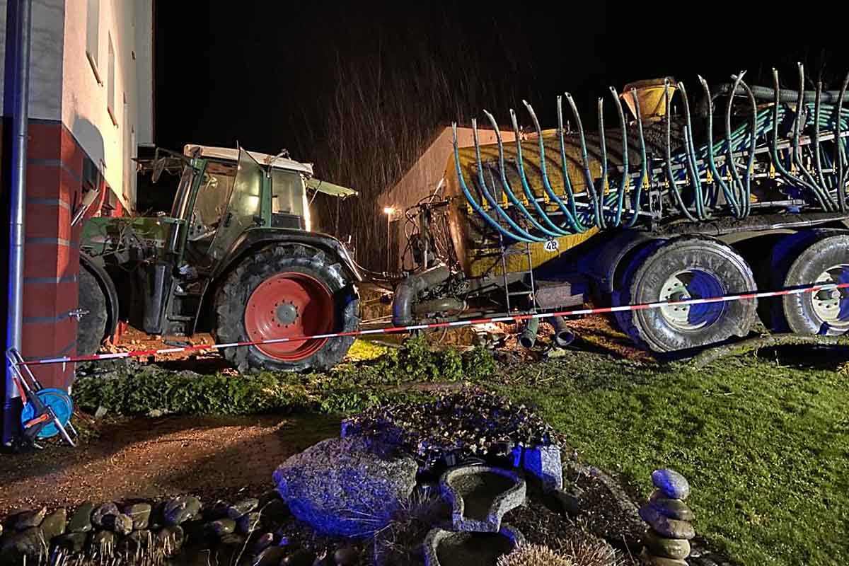 Die Unfallstelle bei Hoßkirch