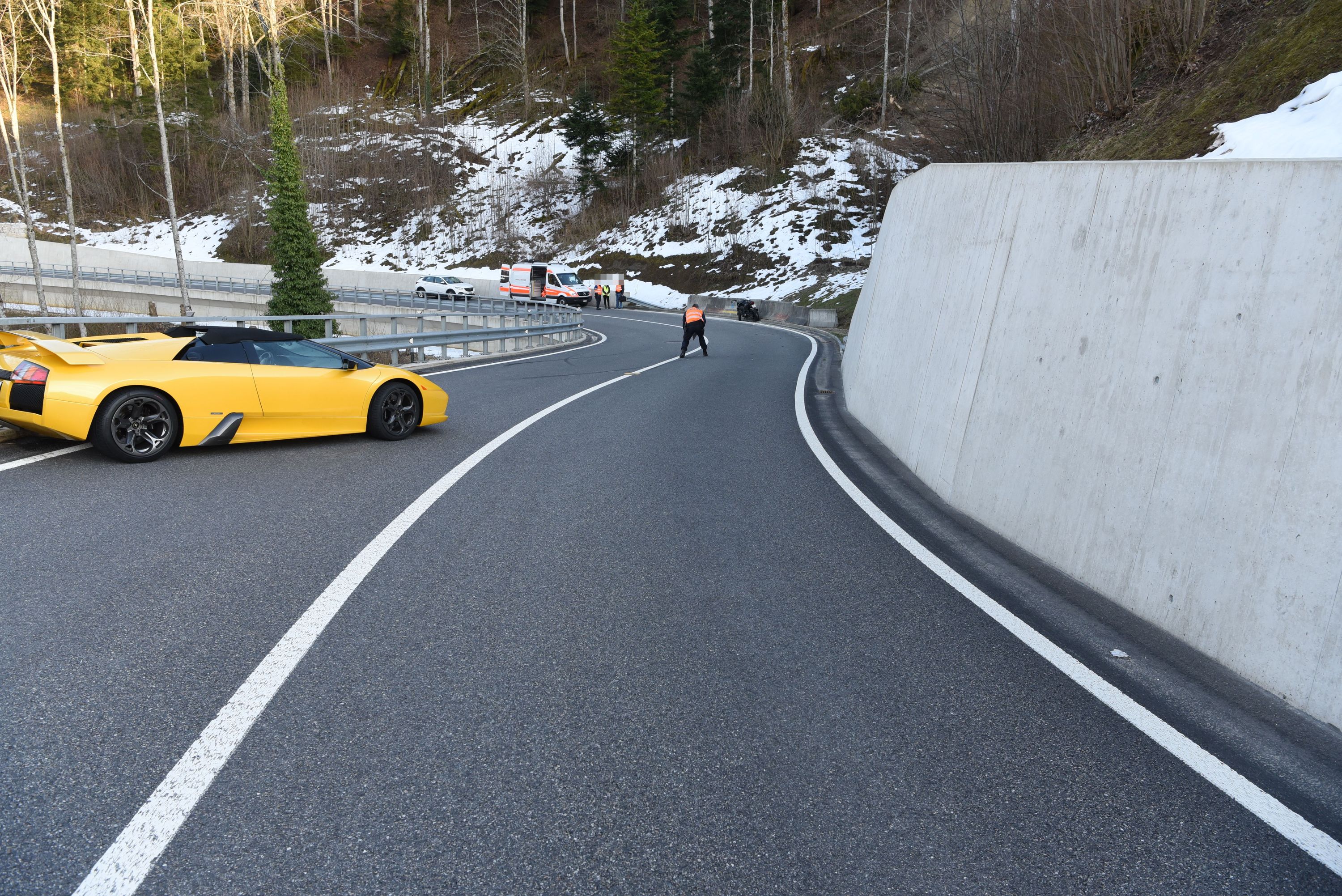 Unfallstelle bei Beinwil SO