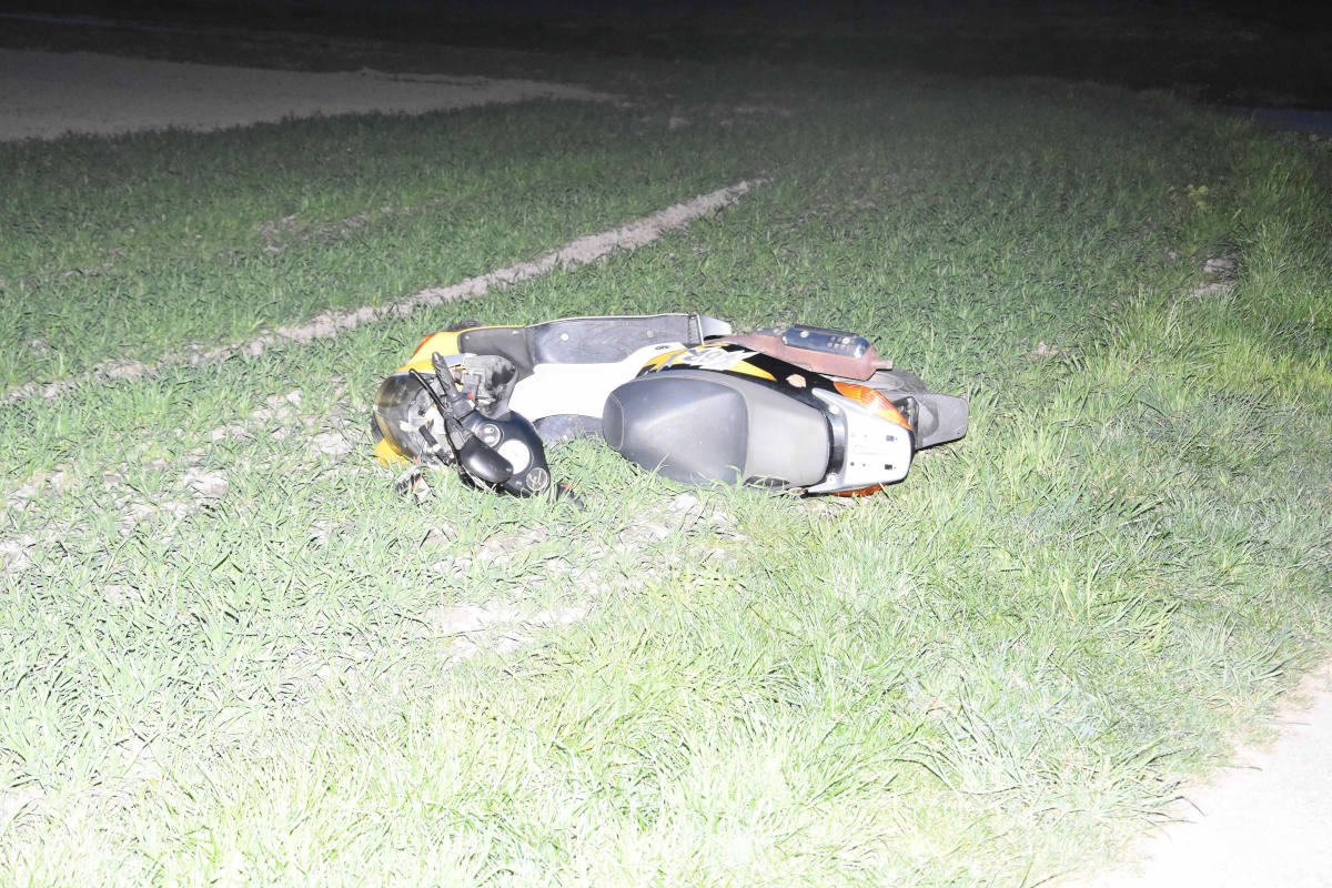 Verunfallter Roller bei Bad Ragaz