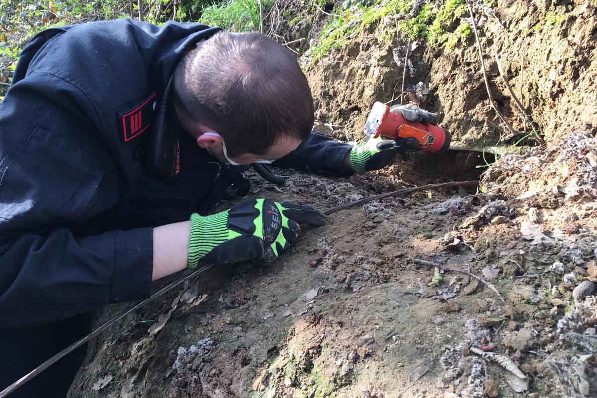 Die Feuerwehr Erkrath war mit vier Einsatzfahrzeugen und insgesamt 20 Einsatzkräften im Einsatz