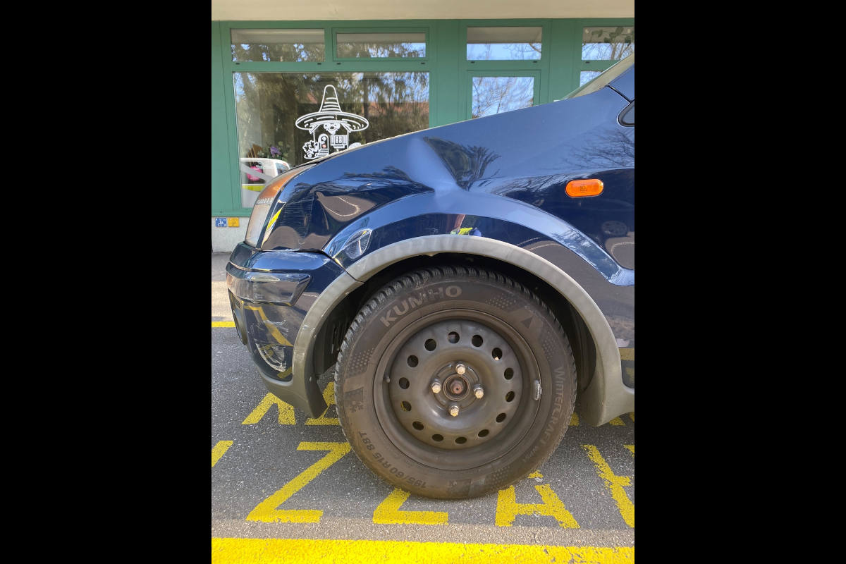 Unfallfahrzeug in Aarau