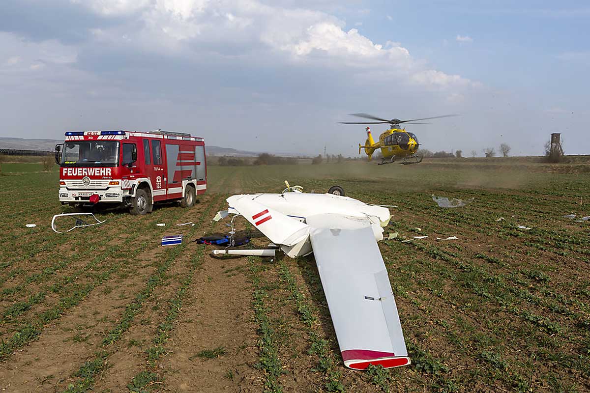 Segelflieger stürzte bei Landung ab