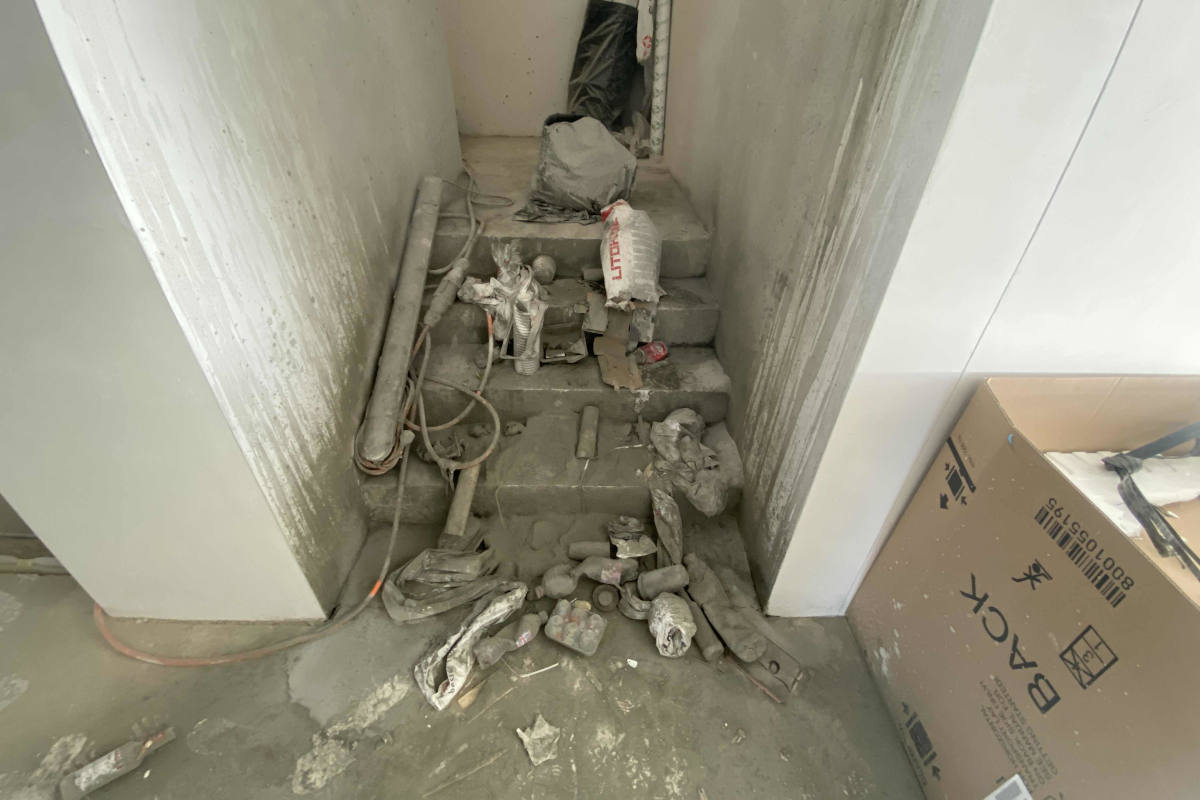 Verwüstungen auf der Baustelle in Windisch