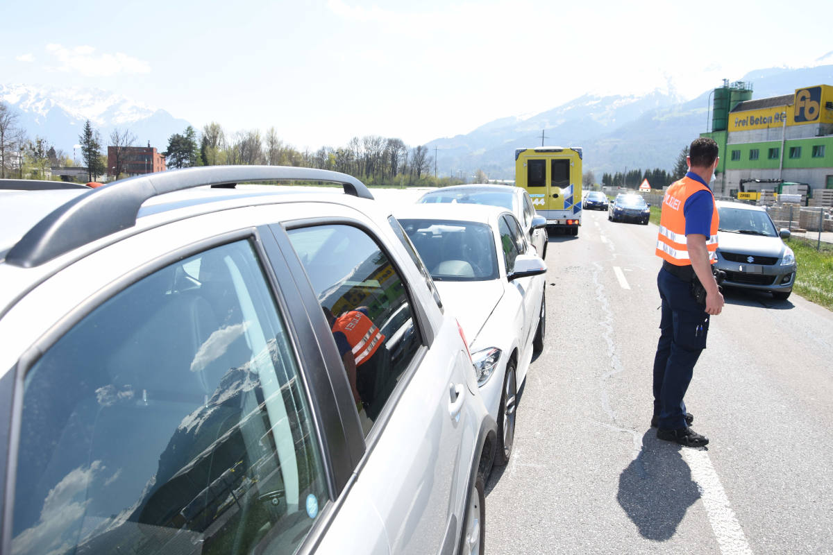 Unfallsituation in Grabs