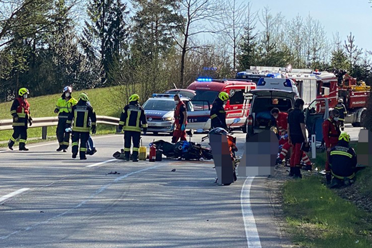 Mit Motorrad in Tragwein tödlich verunglückt