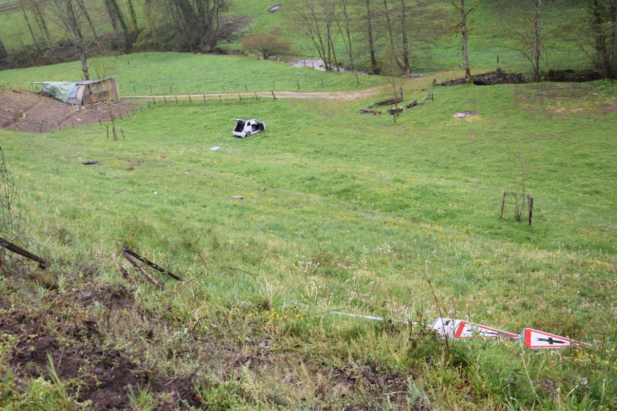 In Himmelried SO verlor gestern ein Autolenker die Kontrolle über das Auto.