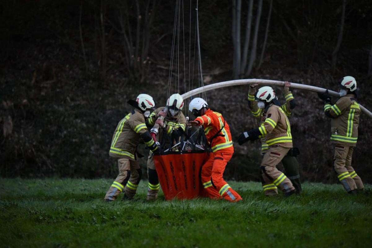 Waldbrand in Volders