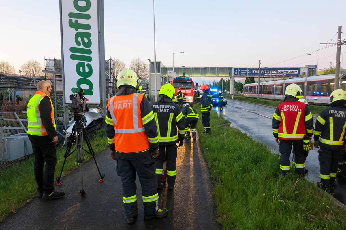 Auf dem Geh- und Radweg befanden sich zum Unfallzeitpunkt keine Personen