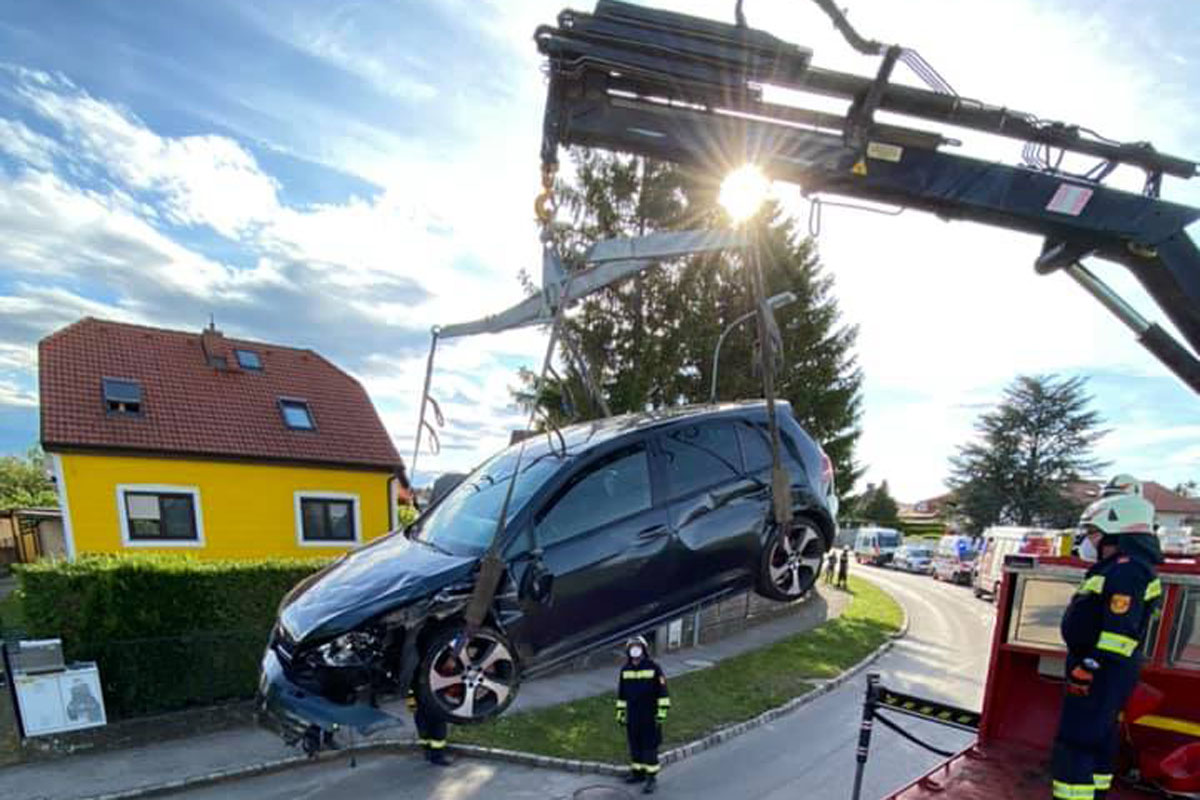 Verkehrsunfall in Unterwaltersdorf