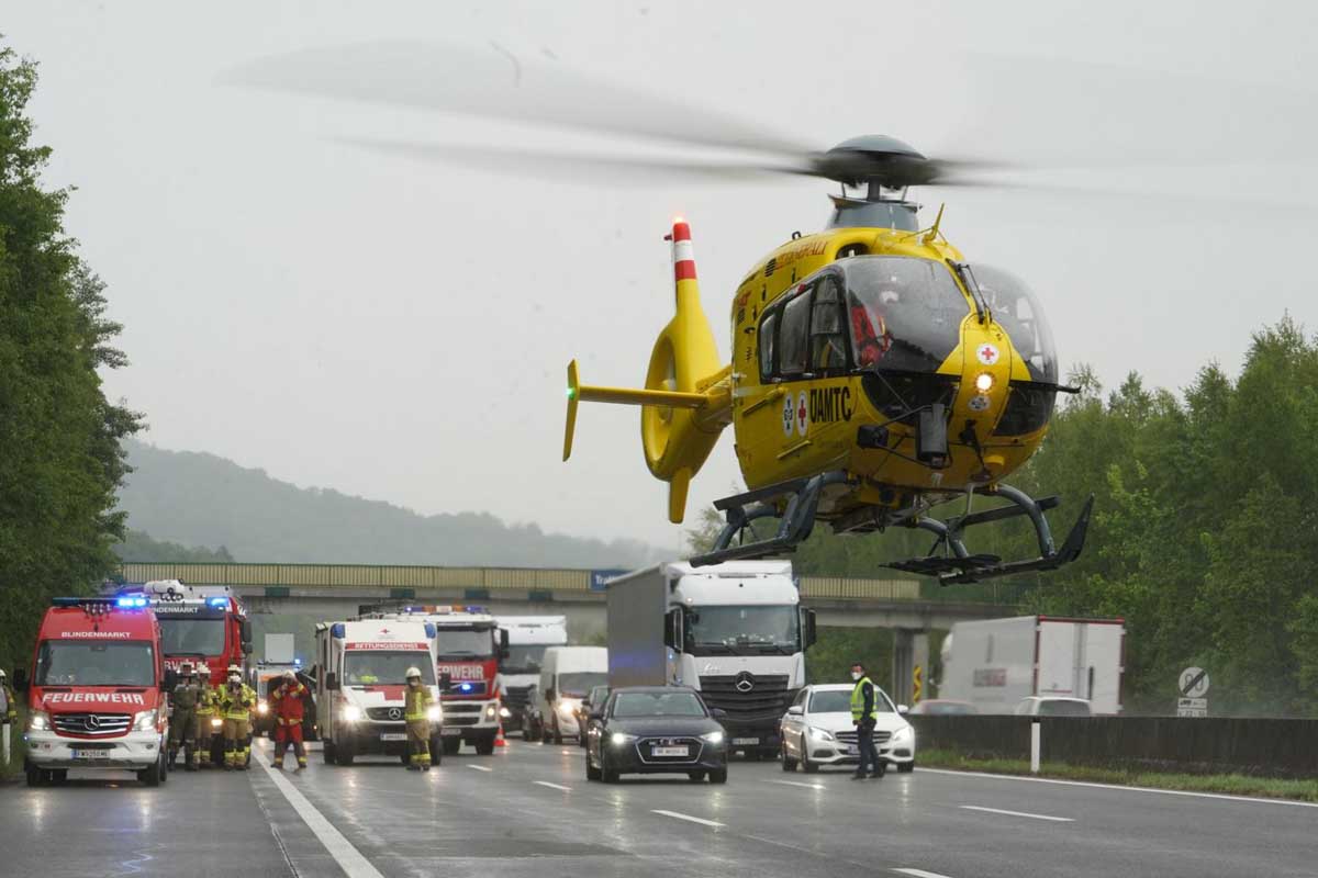 Unfall auf der A1