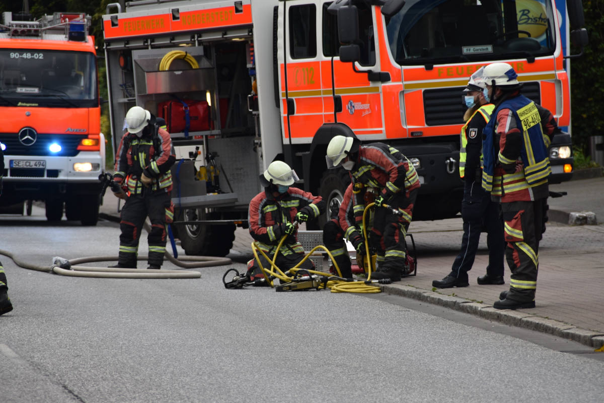 Verkehrsunfall auf der Ohechaussee in Norderstedt