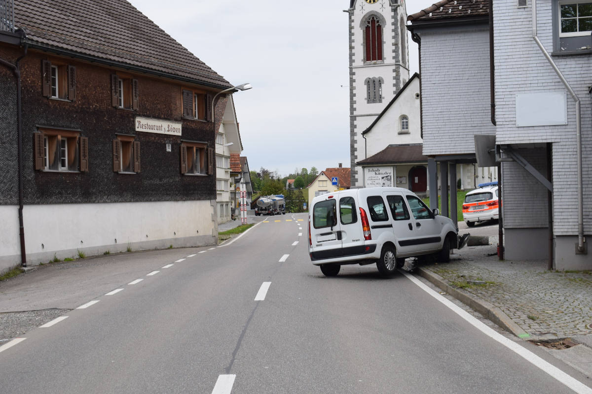 Unfallstelle in Hundwil AR