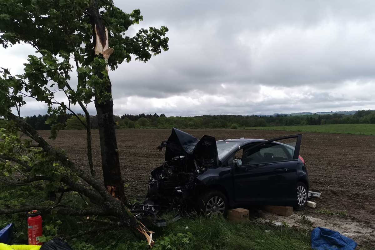 Heute wurde der Löschzug Wipperfürth zu einer eingeklemmten Person nach einem Unfall alarmiert
