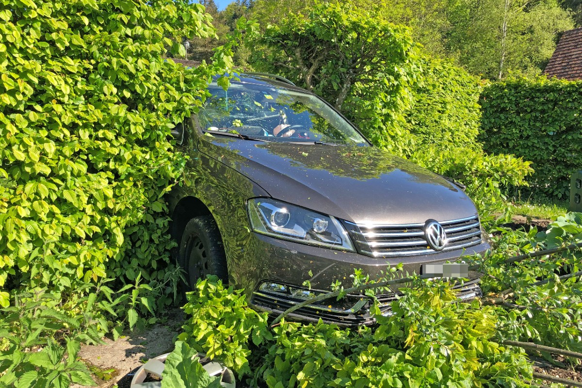 Heftige Kollision gestern in Fischingen TG.