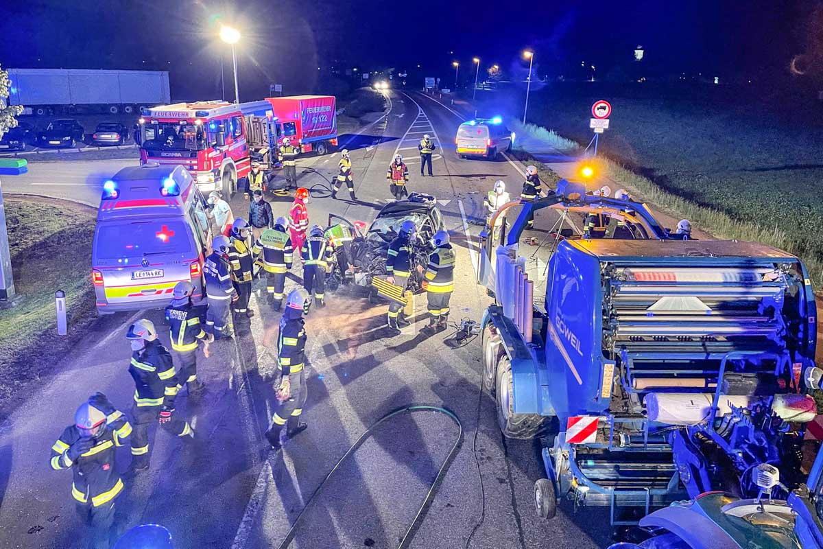 Die B 113 war für zwei Stunden für den Verkehr gesperrt