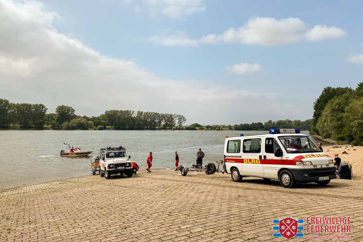 Badeunfall im Rhein bei Biebesheim