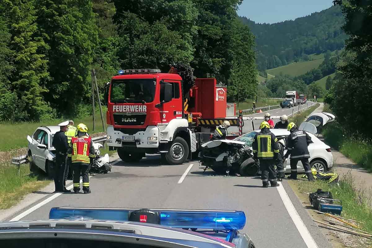 Schwerer Verkehrsunfall im Bezirk Scheibbs