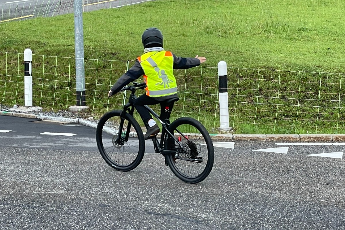 In Teufen AR fanden heute Fahrradprüfungen statt.