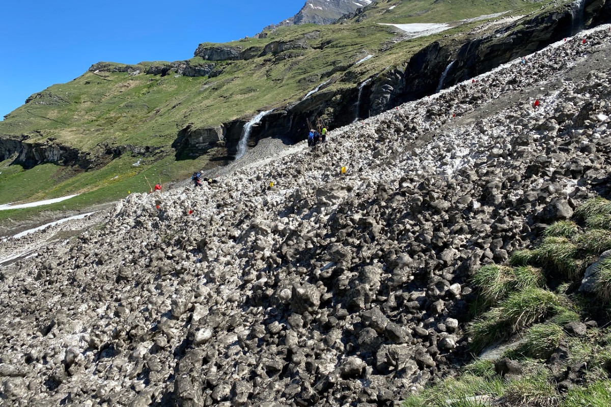 Im Gemeindegebiet von Bagnes VS kam es gestern zu einer Lawine.