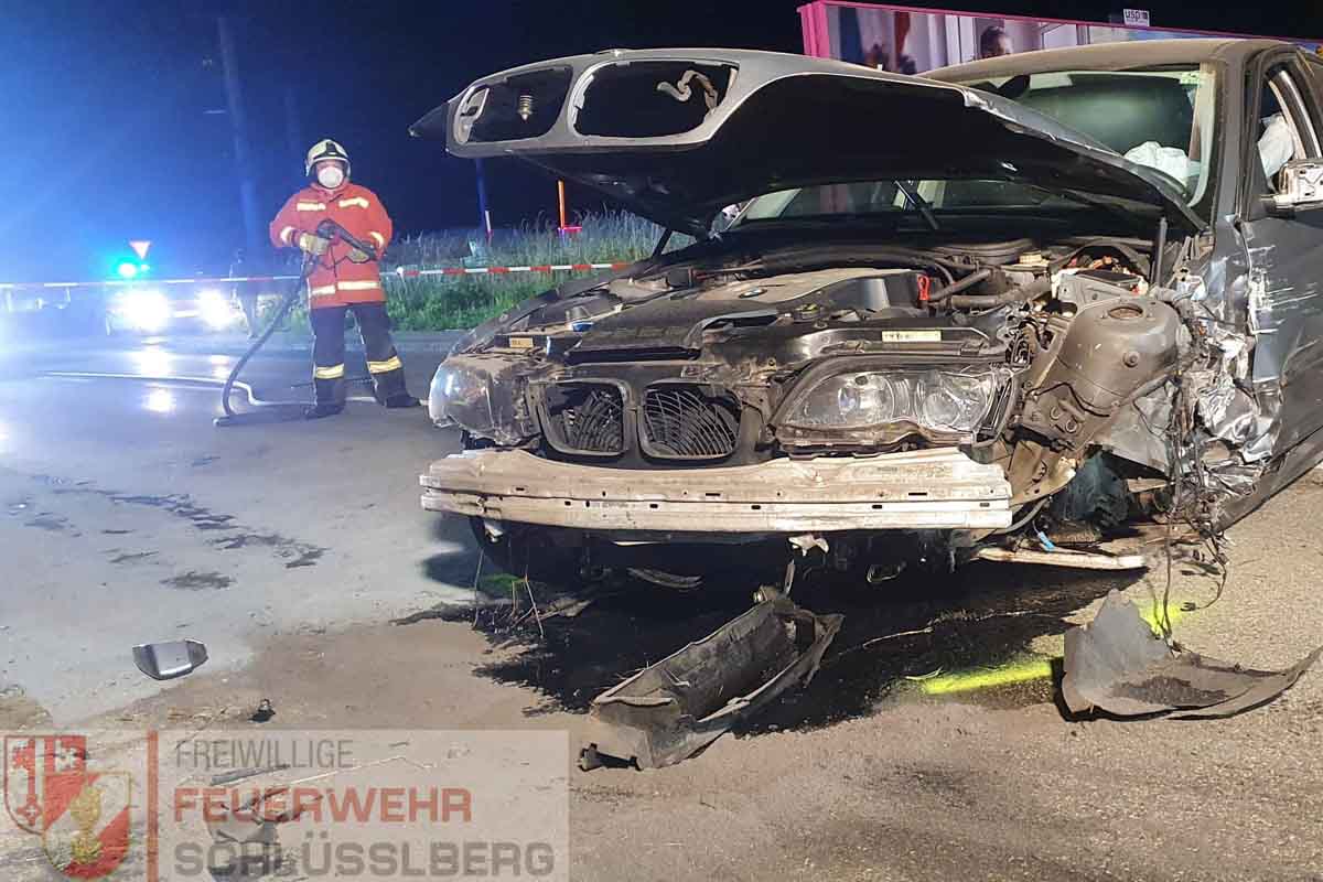 Verkehrsunfall forderte in Grieskirchen drei Verletzte