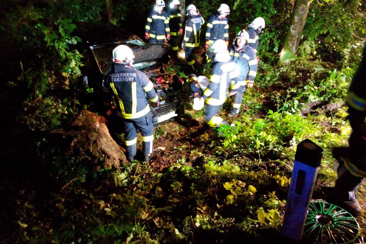 Gestern wurde die FF Tarsdorf zu einem Verkehrsunfall alarmiert