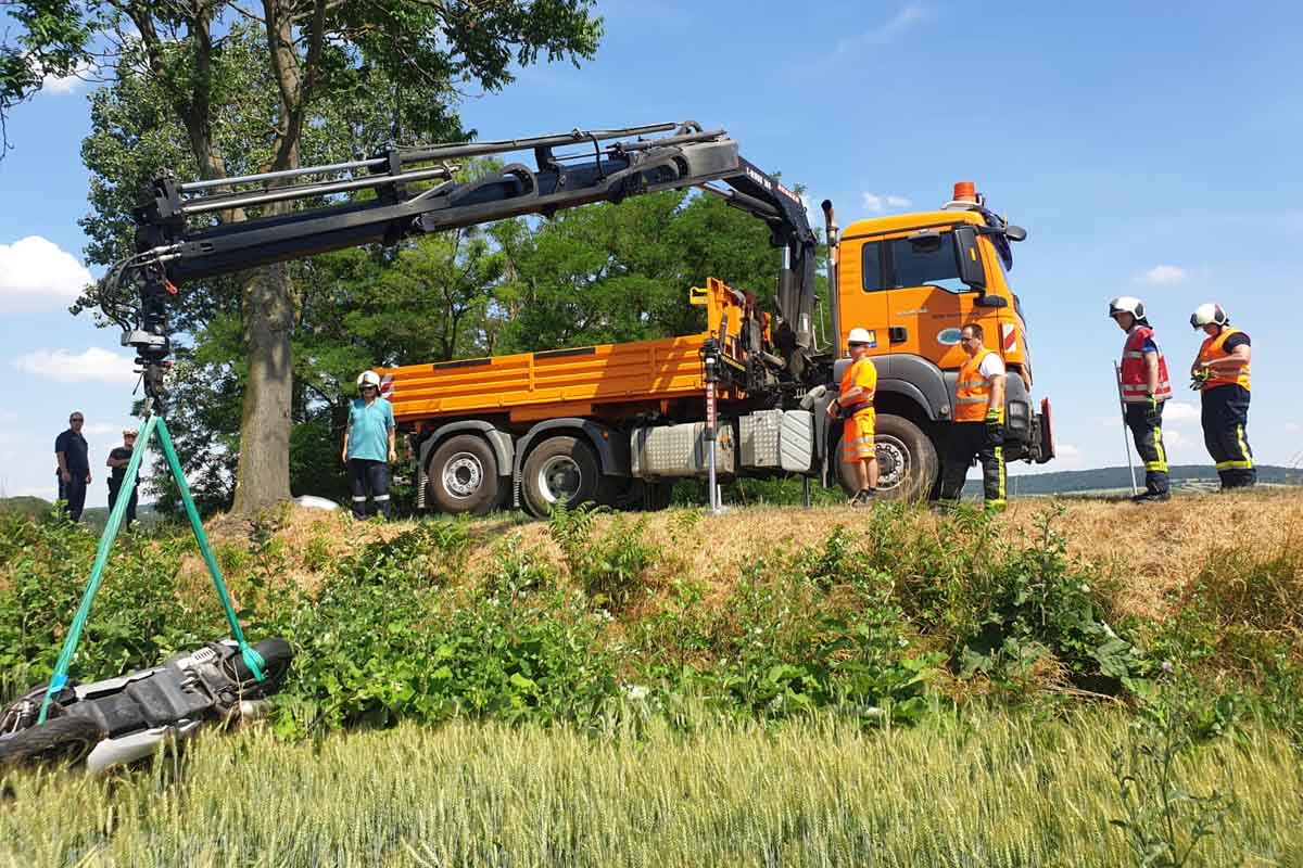 Mann stirbt bei Unfall auf B6