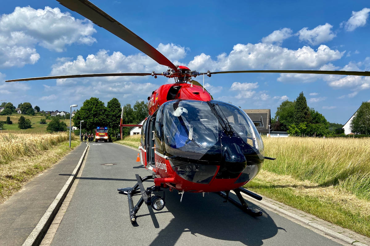 Rettungshubschrauber landete am Semberg
