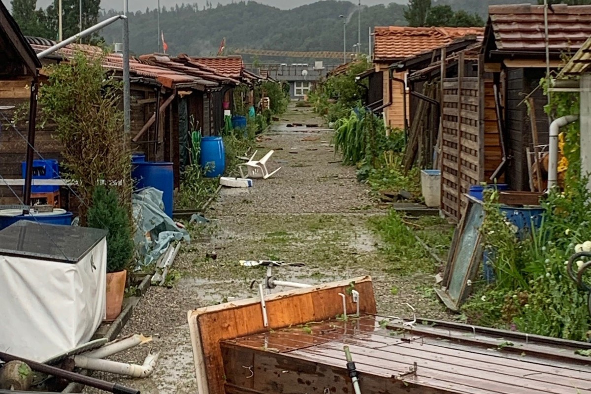 Winterthur ZH - Ausserhalb der Stadt gab es durch das Unwetter grosse Verwüstungen!