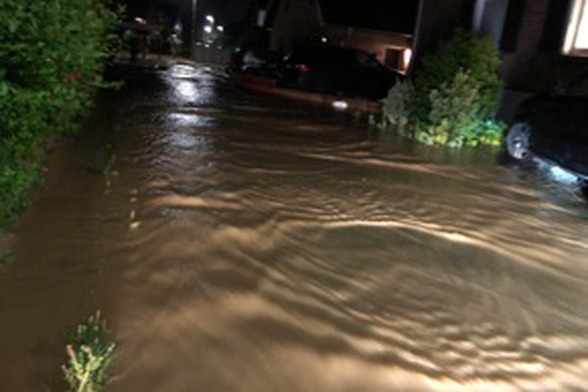 Starkregenereignis beschert Einsätze in Ratingen