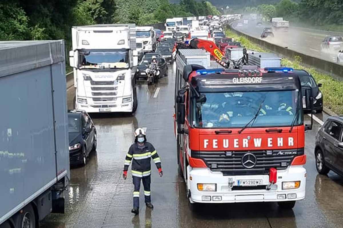 Totalsperre auf der A2