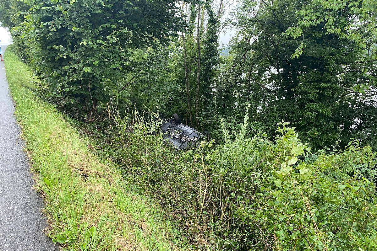 Unfallstelle in Birmenstord 