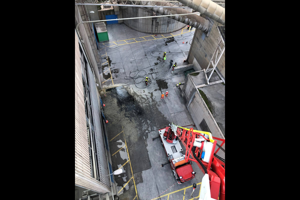 Untervaz GR – Austretendes Rohmehl führt zu Staubentwicklung