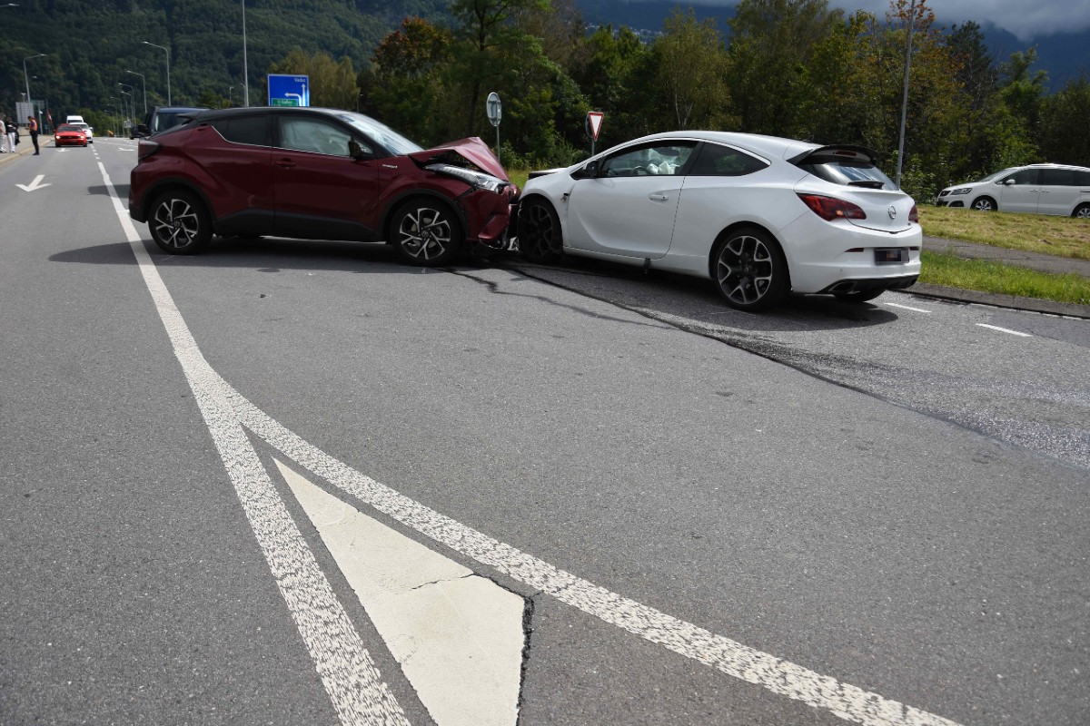 Sevelen SG - Frau nach Kollision verletzt