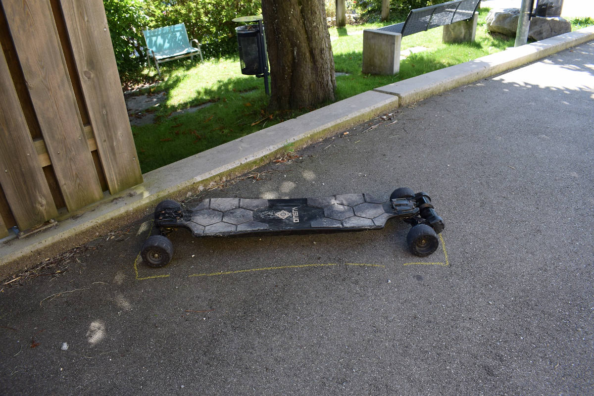 Waldstatt AR – Auffahrunfall mit Elektro-Skateboard