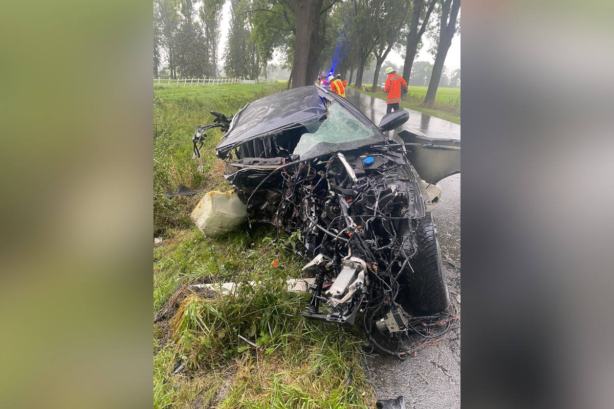 25-jähriger Autofahrer bei Unfall schwer verletzt