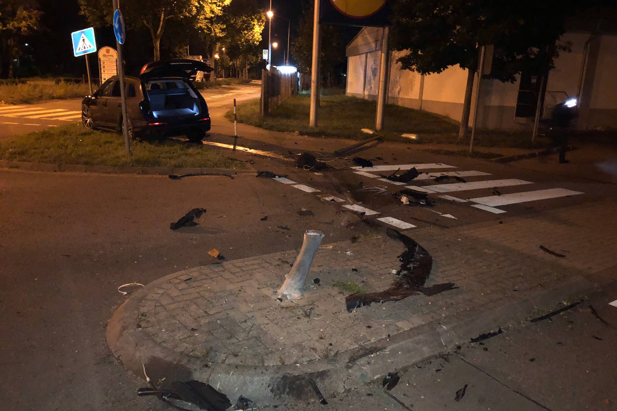 Worms – Verkehrsunfall aufgrund überhöhter Geschwindigkeit