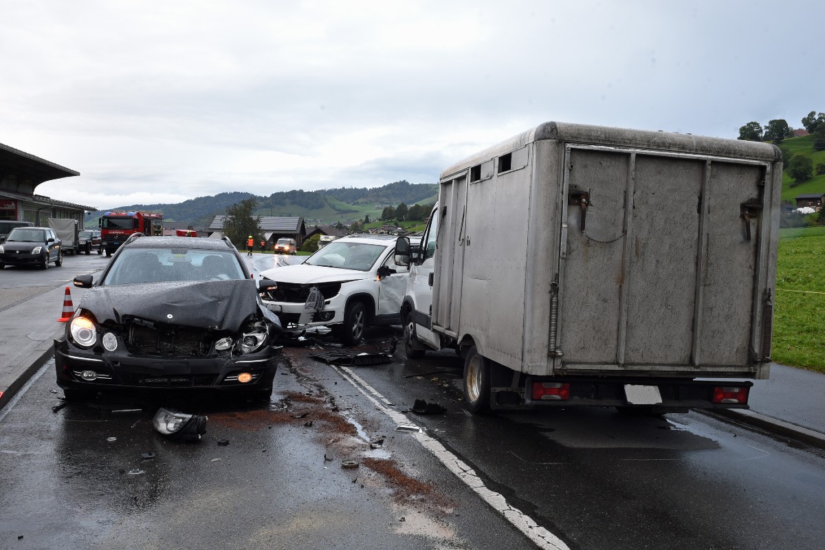 Heftiger Crash in Hasle LU.