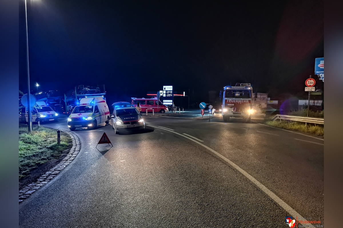  Drei Verletzte nach Unfall mit Alkolenker