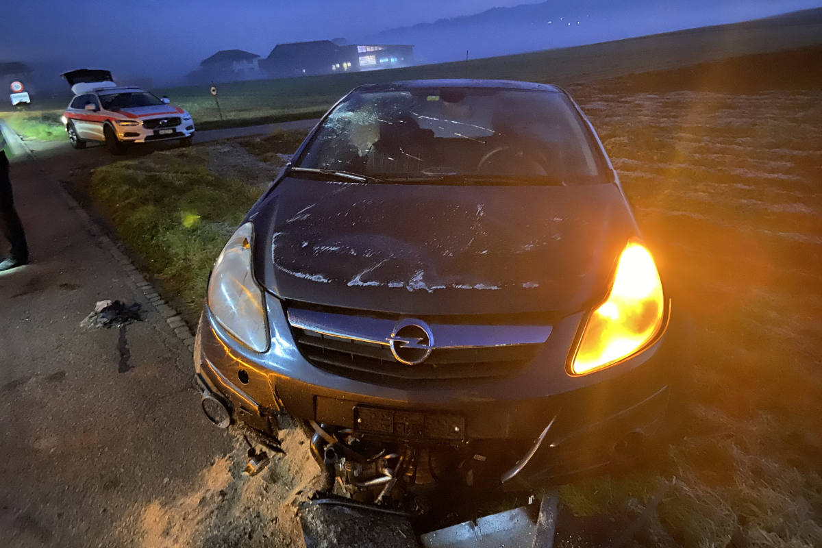 Auto überschlug sich in Reitnau