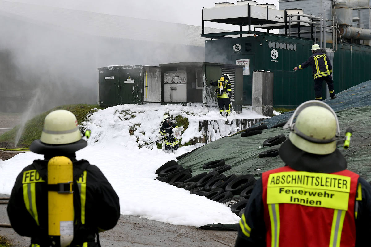 Trafo an Biogasanlage explodiert