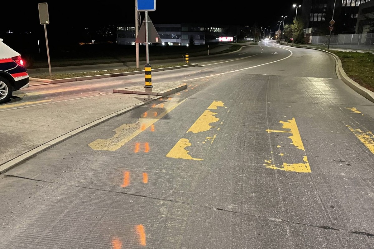 Schaan FL - Überhöhte Geschwindigkeit – Selbstunfall mit Sachschaden