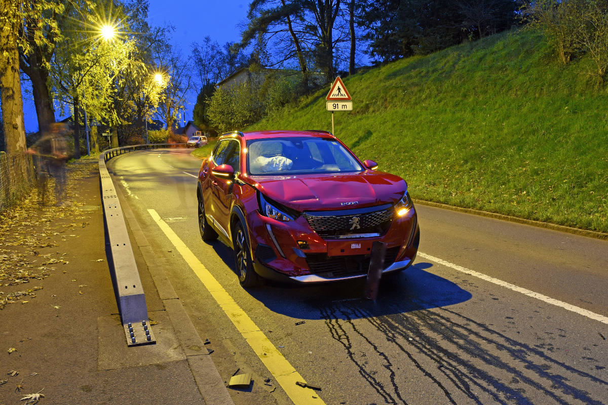 Heftige Kollision am Fussgängerstreifen in Luzern