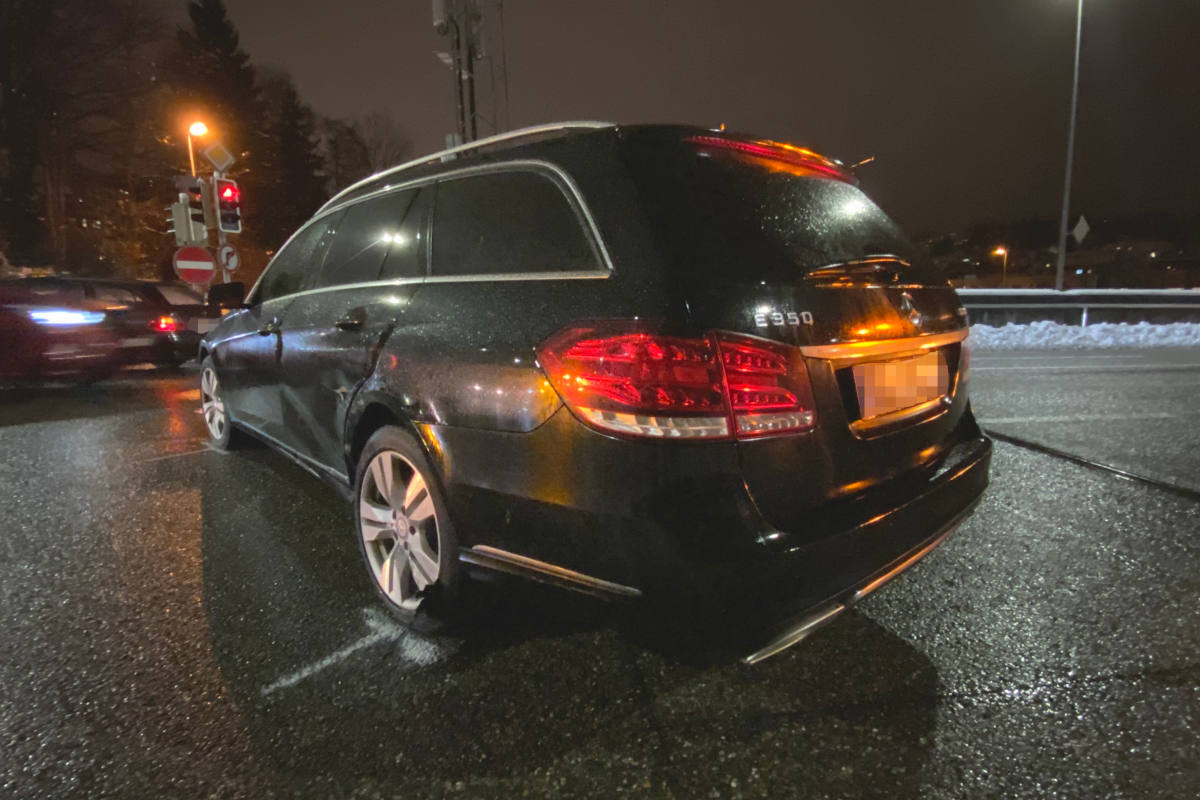 Kollision an der Ampel