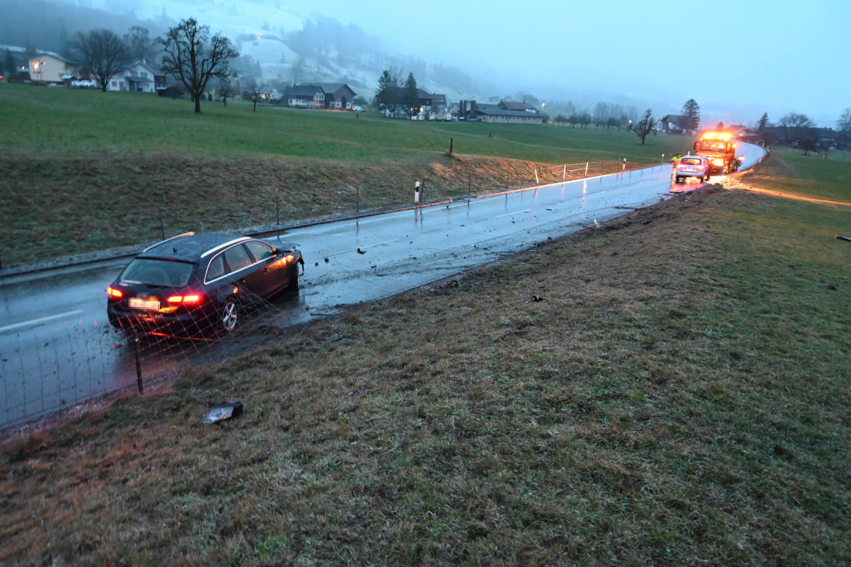 Schänis SG – In fahrunfähigem Zustand Selbstunfall gebaut