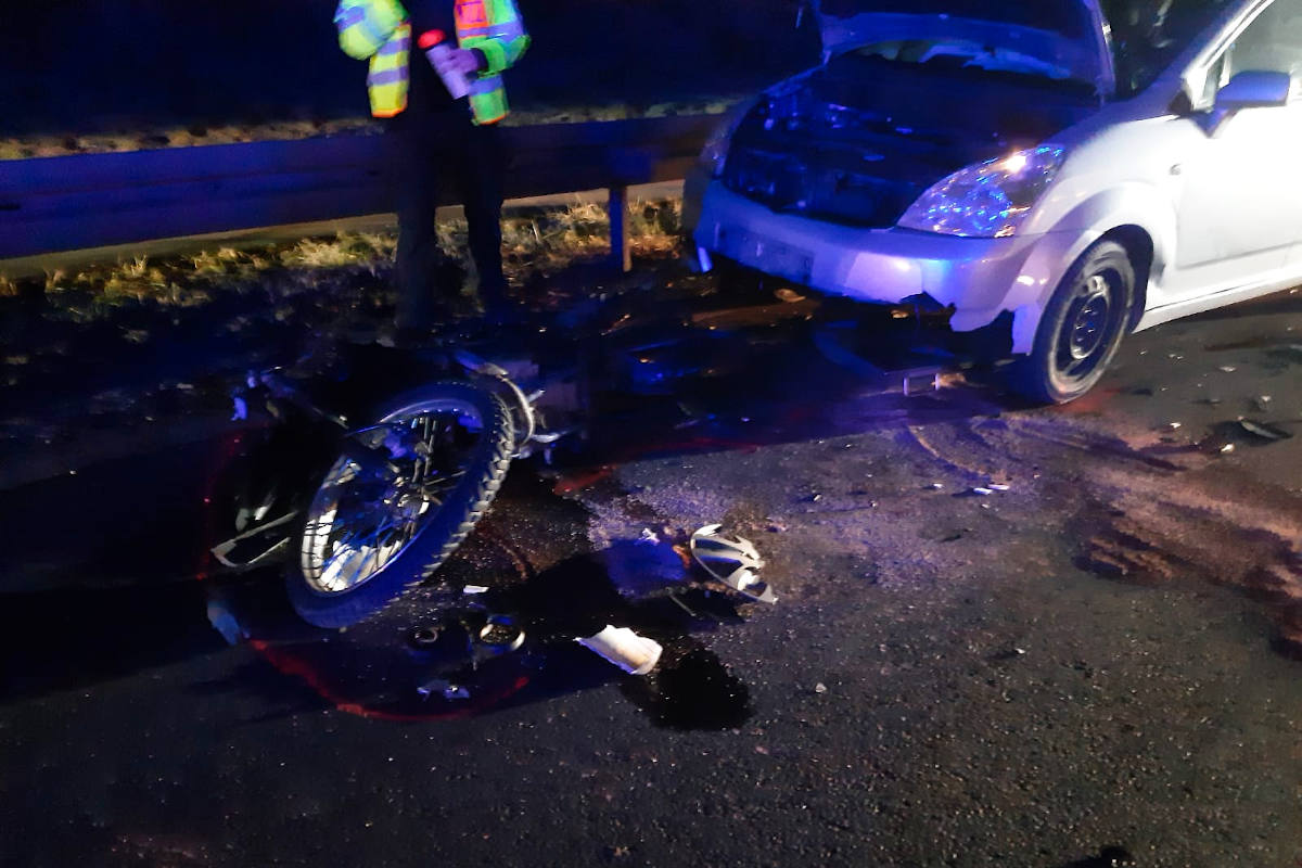 Verkehrsunfall, Dieselaustritt und Brandmeldeanlage