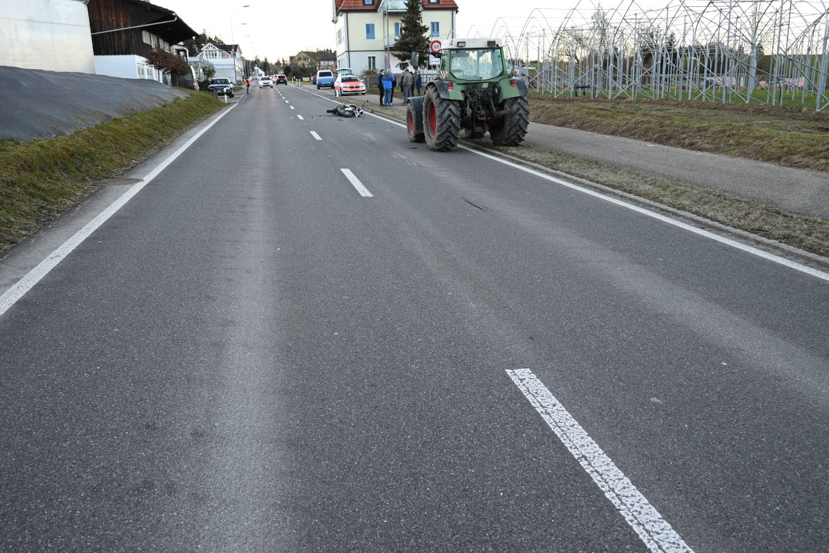 Bernhardzell SG – Unfall nach Überholmanöver