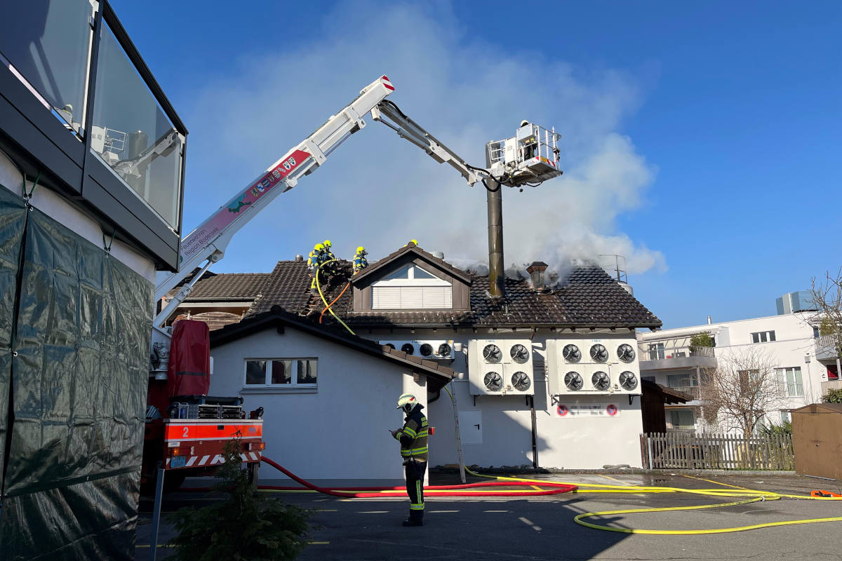 Brand in einer Bäckerei
