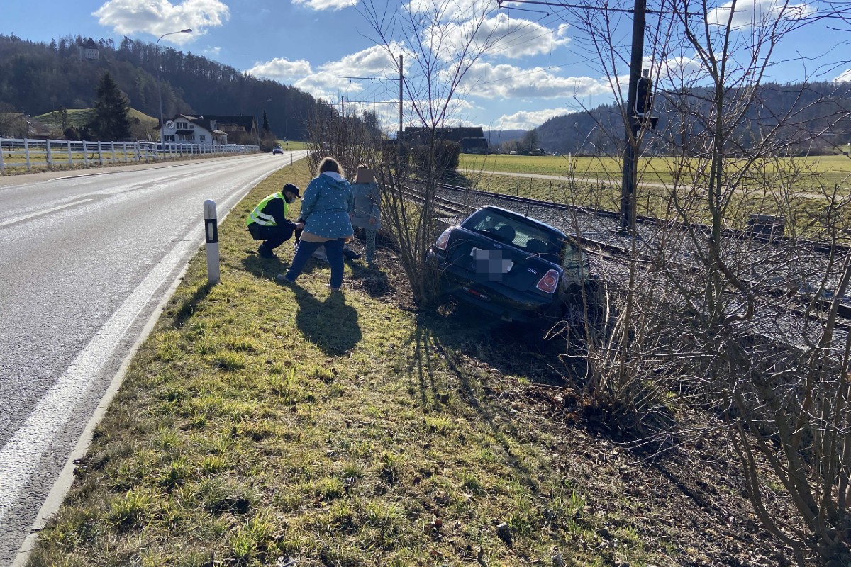 Gränichen AG - Im Mini gegen Mauer geprallt