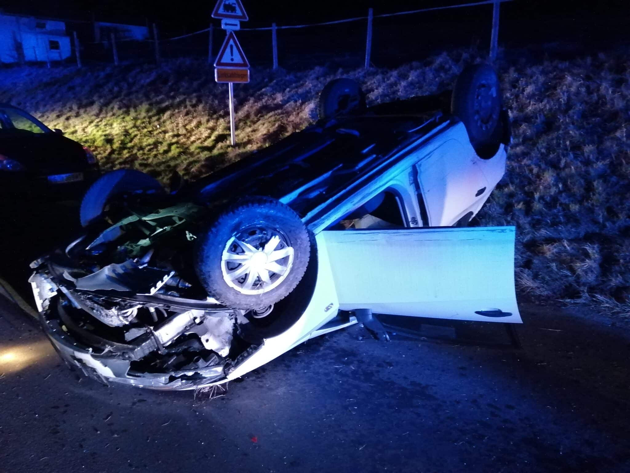 Überschlag mit Pkw in Deutschfeistritz